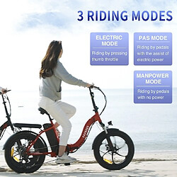 Avis Vélo électrique FAFREES F20 Pliable 36V 250W 15Ah Batterie Maximum speed 25km/h Red