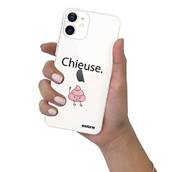 Coque iPhone 12 mini souple transparente Chieuse Motif Ecriture Tendance Evetane pas cher