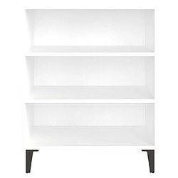 Avis vidaXL Buffet blanc 57x35x70 cm bois d’ingénierie