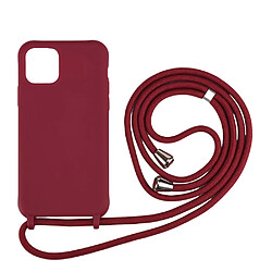 Coque en TPU avec sangle multifonction souple rouge pour votre Apple iPhone 11 Pro 5.8 pouces