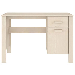 Maison Chic Bureau,Table de travail pour chambre HAMAR Marron miel 113x50x75 cm Bois massif de pin -GKD92484 pas cher