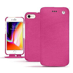 Housse cuir Apple iPhone 8 - Rabat vertical - Rose BB ( Pantone #DB599F ) - NOREVE