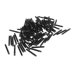 100pieces cartouches d'encre stylo à encre recharges de stylo de papeterie noir 3.4mm pas cher