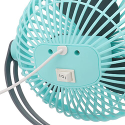 Ventilateur Solaire en Silicium Monocristallin 10W Ventilateur de Refroidissement Portable Alimenté par Panneau Solaire à Rotation Double Face sans balais pour Camping-Car Travel Pet Cyan pas cher