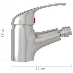 Acheter vidaXL Mitigeur de bidet de salle de bain Argenté 13x12 cm