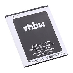 Batterie vhbw 2500mAh (3.7V) pour Netbook Pad Tab Tablette Lenovo A8, A808, A808T comme BL229.