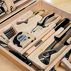 Avis Brüder Mannesmann Ensemble d'outils 24 pcs Étui en bambou