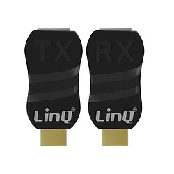 2x Adaptateur d'extension HDMI vers Ethernet Résolution HD 1080p Portée 30m LinQ