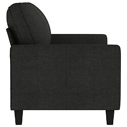 Acheter Maison Chic Canapé à 2 places,Sofa de Salon,Canapé droit Noir 140 cm Tissu -GKD931756