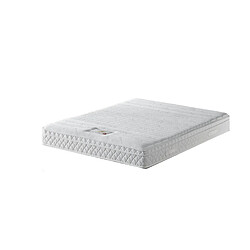 Nuits D'Or Matelas memoryplus a Ressorts + 3,5 cm Memoire de Forme 75 Kg/m3 + Alese 160x200 Hauteur +/- 22,5 cm - Accueil Moelleux - Soutien Equilibre - 7 Zones de Confort - Hypoallergenique