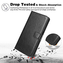 Acheter Htdmobiles Housse pour Nokia C12 / C12 Pro / C12 Plus - etui coque pochette portefeuille + verre trempe - NOIR