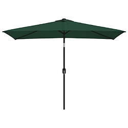 vidaXL Parasol 200 x 300 cm Vert Rectangulaire