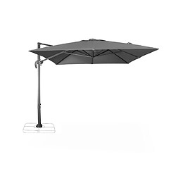 Acheter Parasol déporté rectangulaire Wimereux 3x4m excentré inclinable rotatif à 360° Gris | sweeek