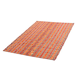 Avis Vidal Tapis de laine 214x140 orange Jajim