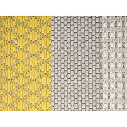 Beliani Tapis 80 x 150 cm en laine gris et jaune AKKAYA pas cher