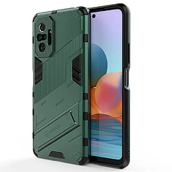 Coque en TPU Hybride antichoc avec béquille vert pour votre Xiaomi Redmi Note 10 Pro Max/Redmi Note 10 Pro