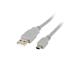 Câble USB 2.0 A vers Mini USB B Lanberg CA-USBK-10CC-0018-S (1,8 m)