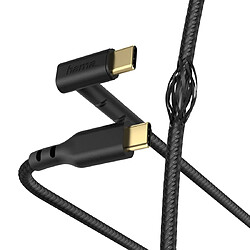 HAMA Câble de charge/données "Stand", USB-C - USB-C, 1,5 m, noir