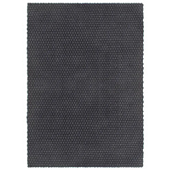 vidaXL Tapis rectangulaire Anthracite 160x230 cm Coton