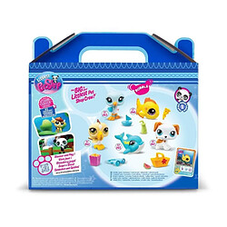 BANDAI - Littlest Pet Shop - Collector Set Theme Plage - 5 animaux et accessoires - BF00517 pas cher