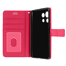 Avizar Housse Xiaomi Mi 11 Lite et Mi 11 Lite 5G Aspect Grainé Folio Stand Vidéo Rose