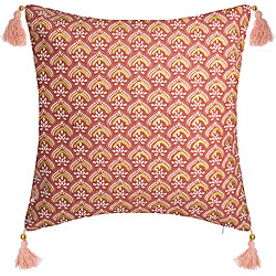 Atmosphera, Createur D'Interieur Housse de coussin "Hindou or" 40 x 40 cm Atmosphera