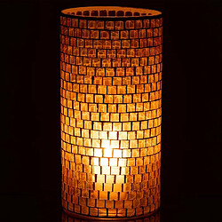 Avis Paris Prix Vase Design Mosaïque Ronde 30cm Orange