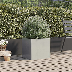 Avis Maison Chic Jardinière,Bac à fleurs - pot de fleur argenté 42x40x39 cm acier inoxydable -GKD39856