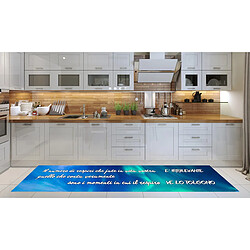 Alter Tapis de cuisine, 100% Made in Italy, Tapis antitache avec impression numérique, Tapis antidérapant et lavable, Modèle Hvanney, cm 280x52