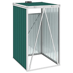 Avis vidaXL Abri de poubelle Vert 72x81x121 cm Acier