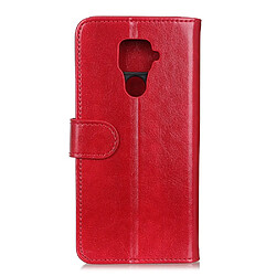 Etui en PU Cheval fou avec support rouge pour votre Xiaomi Redmi Note 9/Redmi 10X 4G