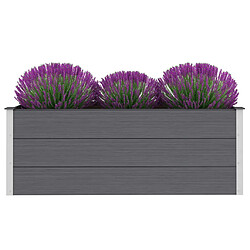 vidaXL Lit surélevé de jardin WPC 150x50x54 cm Gris