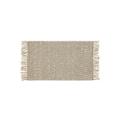 Beliani Tapis beige à motif géométrique 50 x 80 POZANTI pas cher