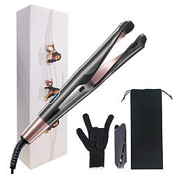 Universal Coiffeurs et friseuses 2 en 1 Twist Straightening Curl Iron Professional Flat Iron 3D Floating Bump Titanium | Curl Iron