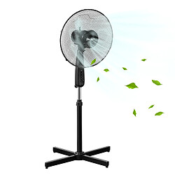 Ventilateur sur Pied Plastique ø41 cm 50W IP20 2,3 kg 120x60x60cm Noir [in.tec]