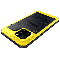 Coque en silicone antichoc, imperméable jaune pour votre iPhone 13 Pro 6.1 pouces