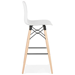 Avis Alterego Tabouret de bar design 'MOZAIK' blanc style scandinave