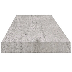 Acheter vidaXL Étagère murale flottante Gris béton 80x23,5x3,8 cm MDF