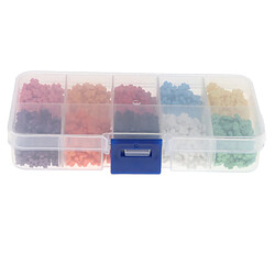 1000pcs couleur mixte flocon de neige boutons en résine pour embellissement bricolage artisanat 6mm