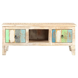 Avis Maison Chic Table basse,Table Console Table d'appoint, Table pour salon 100x55x40 cm Bois d'acacia brut -MN23460