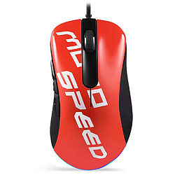 Universal Souris câblée mécanique macro RGB refroidissement à l'eau IO1.1 ordinateur CF manger poulet CSGO grand vol d'aubergine | souris (rouge)