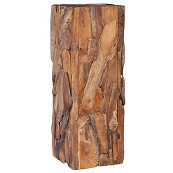 vidaXL Table d'appoint 30x30x80 cm Bois de teck solide