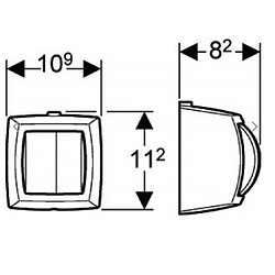 Avis Déclenchement pneumatique HyTouch GEBERIT AP123 Chasse d'eau