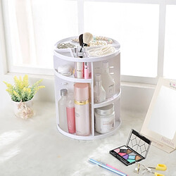 Wewoo 360 degrés tournent boîte de blanc rangement écologique cosmétique de récipient de cosmétiques de conteneur, taille: 23 x 31cm pas cher