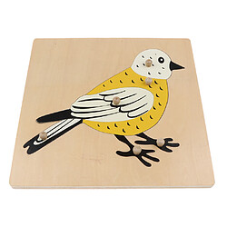 Enfants En Bois Montessori Animal Peg Jigsaw Puzzle Toy Bird