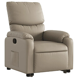 Avis vidaXL Fauteuil inclinable Cappuccino Similicuir