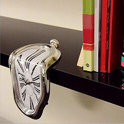 Vintage rétro art nouveauté fusion horloge murale maison suspendus étagère décor argent pas cher