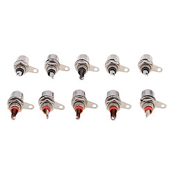 20pcs Adaptateur Connecteurs Femelles Audio Rca à Montage Sur Panneau