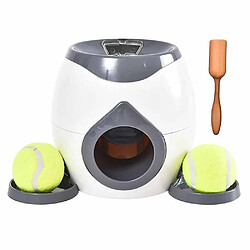 Jouet interactif pour chien - Lanceur de balles de tennis automatique - Récompense alimentaire