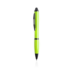 Totalcadeau Stylo bleu à plaque tournante avec stylet tactile - Stylo a encre bleu design Couleur - Bleu clair pas cher